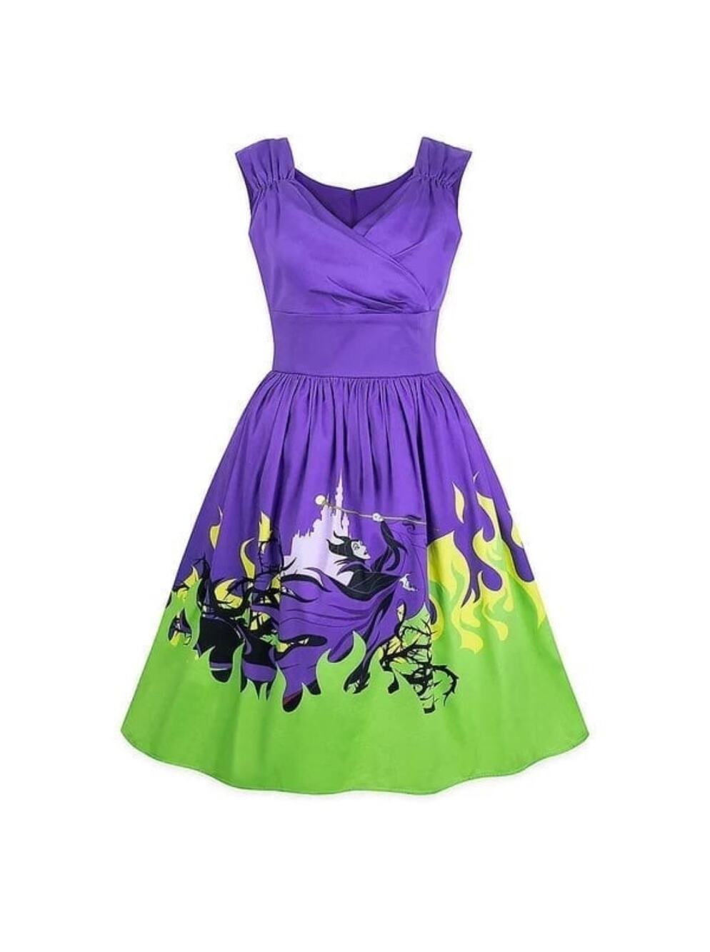 NWT Disney Parks Dress Shop Collection Maleficent Dragon Villain Dress XS S